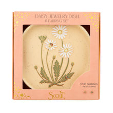 Daisy Trinket Tray & Earring Set