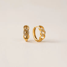 Gold Chain Sparkle Hoop Earrings Kai Earrings - Lover's Tempo