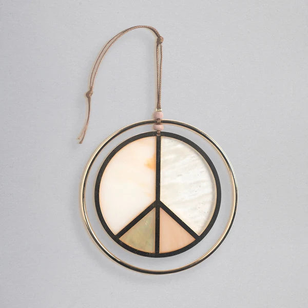 Stained Glass Suncatcher - Peace Sign