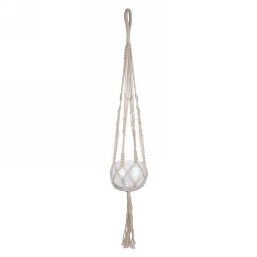 Macrame Plant Hnager with Glass Vase