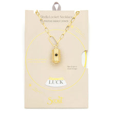 Stella Locket Necklace - Pyrite Stone of Positive Energy