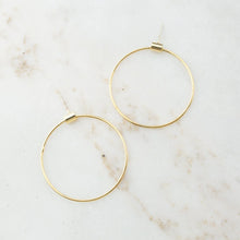 Swing Gold Plated Hoop Earring - Lover's Tempo