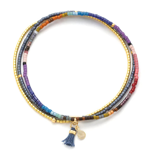 Miyuki Bracelet Dark Multi Color - Scout Jewelry