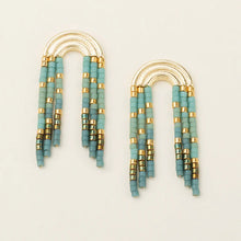 Miyuki Bead Rainbow Fringe Earrings