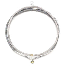 Miyuki Glass Bead Bracelet - Frost/Silver