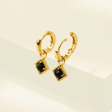 Onyx Gold Plated Earrings - Lover's Tempo