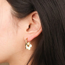 Petal Hoop Earring