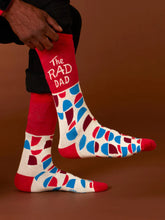 Rad Dad Blue Q Men's Socks - Vibestyle.ca