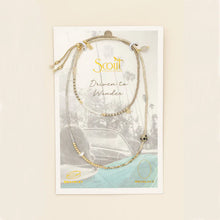 Mixed Media Wrap Bracelet/Necklace - Magic/Labradorite/Gold