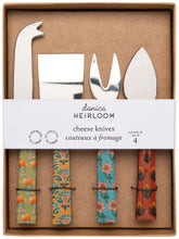 Set/4 Mosaic Cheese Knives