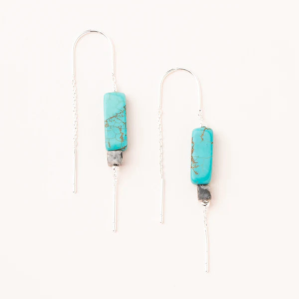 Turquoise Threader Earring - Scout Gemstone Jewelry