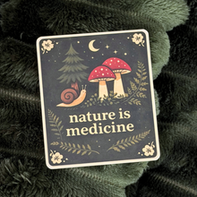 Nature Is Medicine Sticker – Nature Lover Wellness Quote