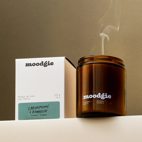 Cardamom and Rosemary Soy Candle Poured in Canada