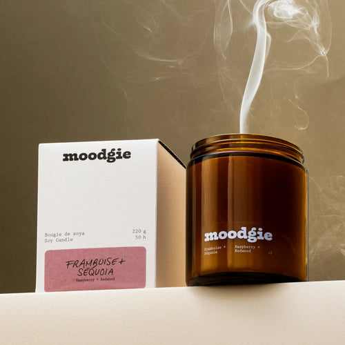 Raspberry & Redwood Scented Candle Poured in Canada
