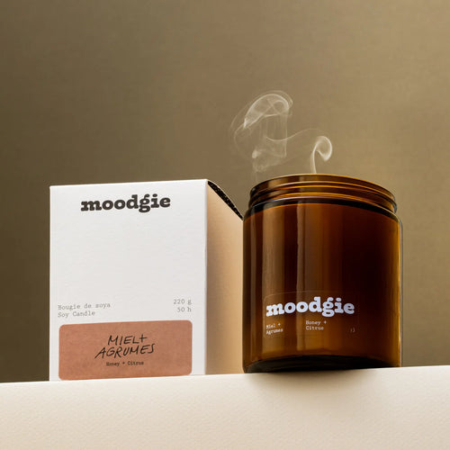 Honey And Citrus Scented Candle Poured in Canada