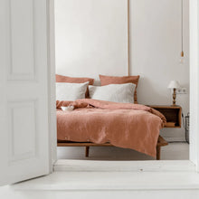 Queen Linen Duvet Cover Set - Cafe Creme