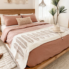 Queen Linen Duvet Cover Set - Cafe Creme