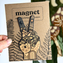 Magnet Boho Peace Hand | Nature Lover | Handmade Gifts