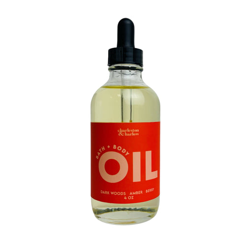 Bath + Body Oil - Dark Woods, Amber + Berry