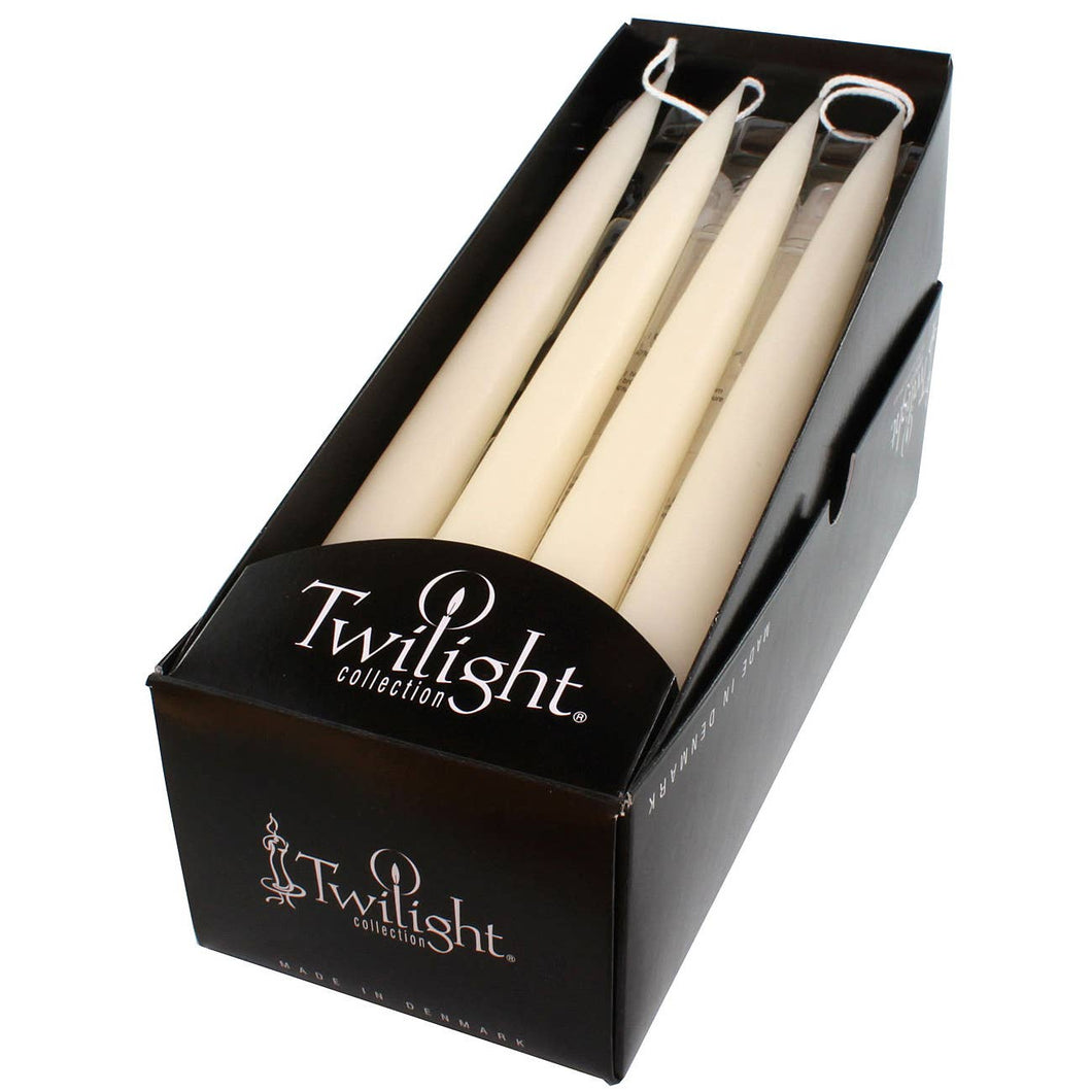 Ivory Danish Taper Candle 12