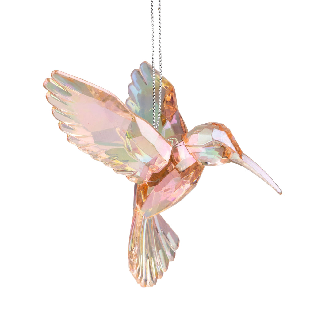 Amber Hummingbird Ornament