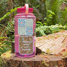 Nature Never Over Explains Self-Care Sticker