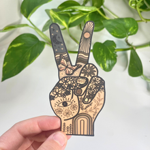 Peace Hand Sticker | Nature Lover | Hippie Sticker