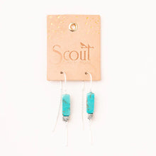 Threader Gemstone Earring - Turquoise