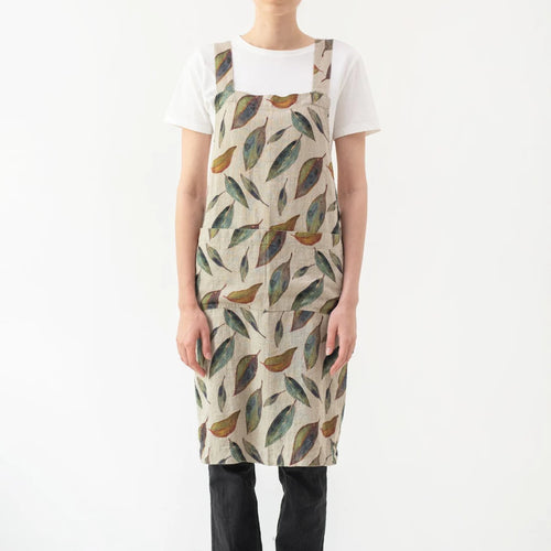 Linen Tales Crossback Apron - Golden Fall