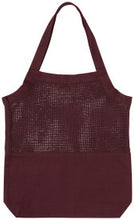 Ash Plum Cotton Shopping Tote - Danica