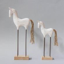 Set of 2 Wooden Horses