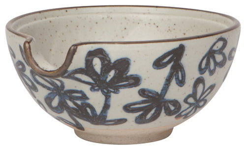 Daisy Mix and Pour Stoneware Bowl 