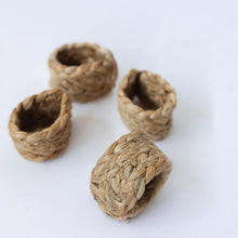 Set of 4 Jute Napkin Holders