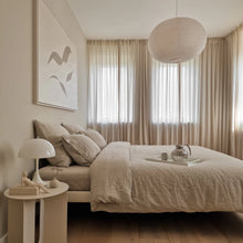 Melange Linen Duvet Cover Set - Queen