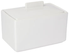 1 lb. Butter Dish White Stoneware