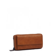 Florrie Double Zip-Around Wallet - Camel