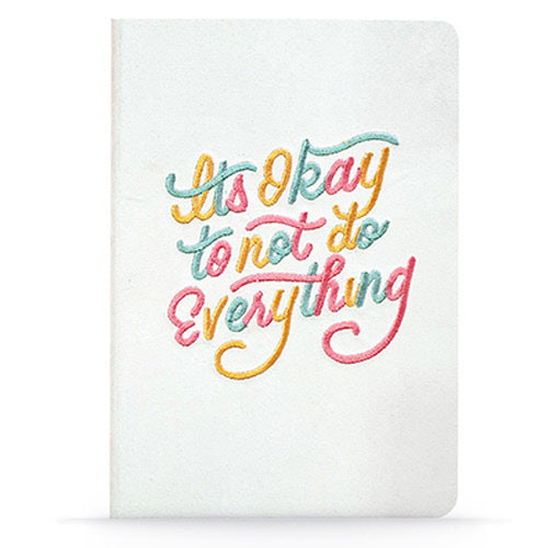 It's Okay Embroidered Notebook