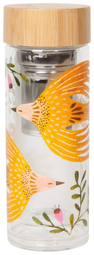 Double Walled Glass Tea Infuser - Plume Danica