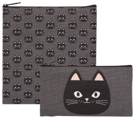 Black Cat Reusable Snack Bags