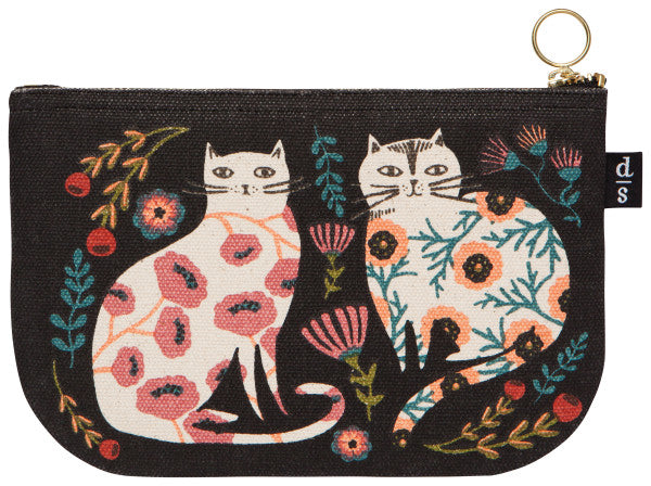 Catbloom Small Canvas Zipper Pouch - Danica