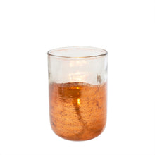 Glass Copper Hurricane Candle Holder - Vibestyle.ca