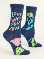 Love Who You Love Blue Q Socks