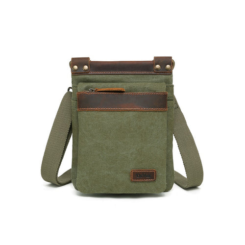 Davan Canvas Crossbody Canada Green Multifunctional Bag