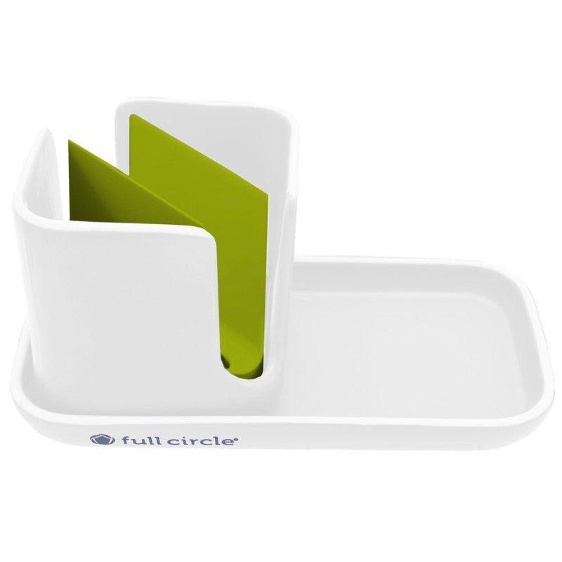 White Stash Modular Ceramic Sink Caddy