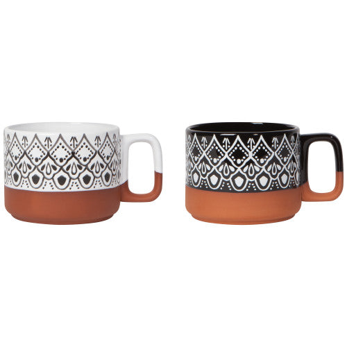 Terracotta Stamped Mugs