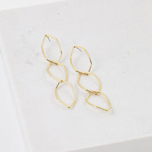 Dali Drop Earrings - Silver & Gold