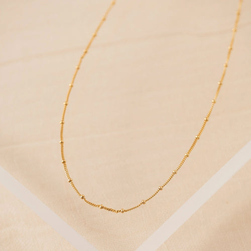 Demi-Fine Gold Satellite Chain Necklace