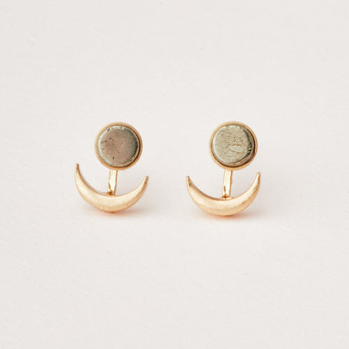 Scout Gemstone Jewelry Moon Phase Ear Jacket Pyrite Canada