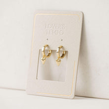 Everly Heart Huggie Hoop Earrings - Silver & Gold