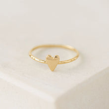 Everly Heart Ring - Silver & Gold